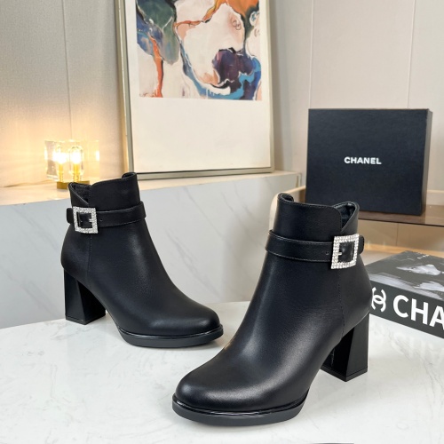 Replica Chanel Boots For Women #1258684 $98.00 USD for Wholesale