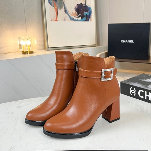 Replica Chanel Boots For Women #1258685 $98.00 USD for Wholesale