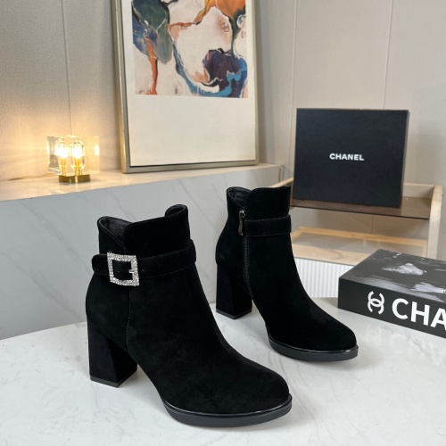 Wholesale Chanel Boots For Women #1258686 $98.00 USD, Wholesale Quality Replica Chanel Boots