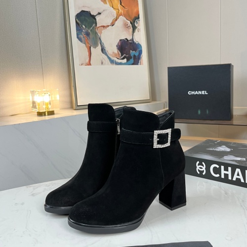 Replica Chanel Boots For Women #1258686 $98.00 USD for Wholesale