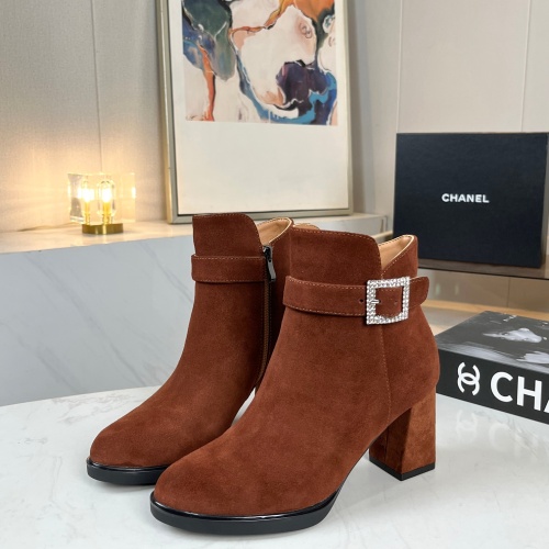 Replica Chanel Boots For Women #1258687 $98.00 USD for Wholesale