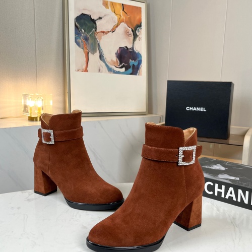 Replica Chanel Boots For Women #1258687 $98.00 USD for Wholesale