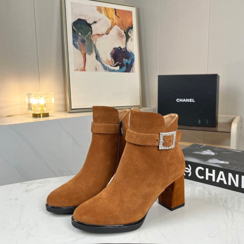 Wholesale Chanel Boots For Women #1258688 $98.00 USD, Wholesale Quality Replica Chanel Boots