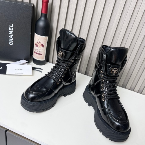 Replica Chanel Boots For Women #1258689 $130.00 USD for Wholesale