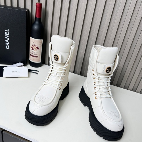 Replica Chanel Boots For Women #1258690 $130.00 USD for Wholesale