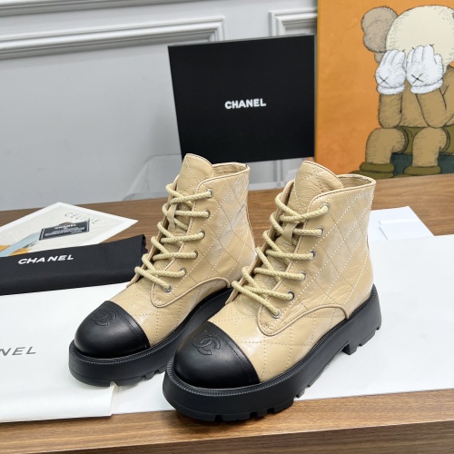 Wholesale Chanel Boots For Women #1258692 $105.00 USD, Wholesale Quality Replica Chanel Boots