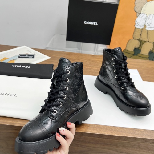 Replica Chanel Boots For Women #1258694 $105.00 USD for Wholesale