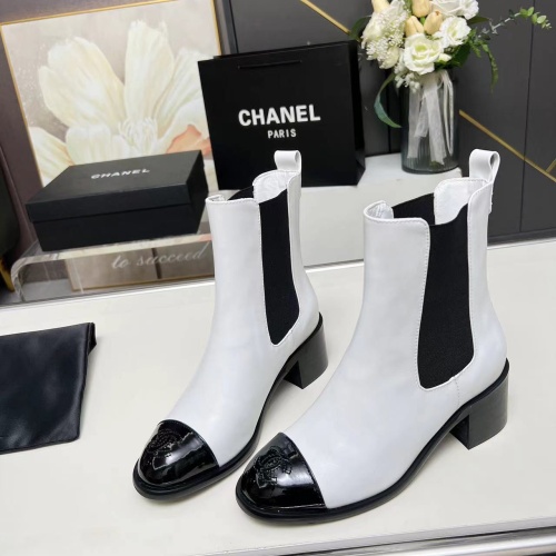 Wholesale Chanel Boots For Women #1258695 $102.00 USD, Wholesale Quality Replica Chanel Boots