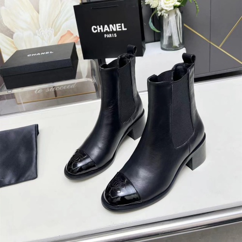 Wholesale Chanel Boots For Women #1258697 $102.00 USD, Wholesale Quality Replica Chanel Boots