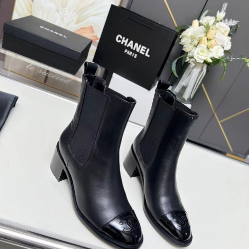 Replica Chanel Boots For Women #1258697 $102.00 USD for Wholesale