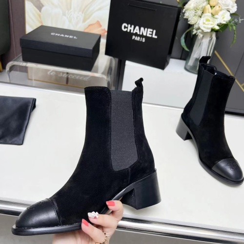 Replica Chanel Boots For Women #1258698 $102.00 USD for Wholesale