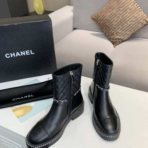 Replica Chanel Boots For Women #1258699 $102.00 USD for Wholesale