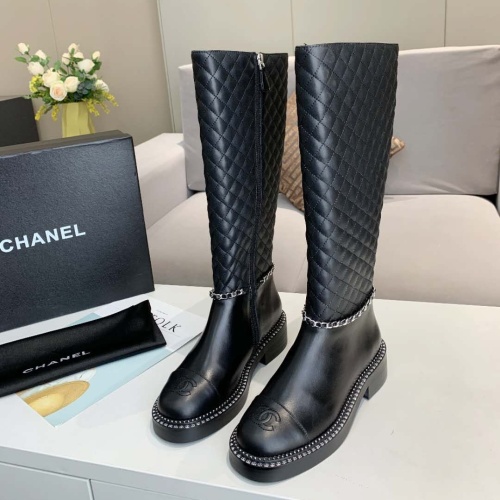 Wholesale Chanel Boots For Women #1258700 $140.00 USD, Wholesale Quality Replica Chanel Boots