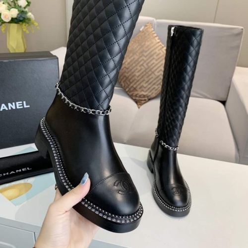 Replica Chanel Boots For Women #1258700 $140.00 USD for Wholesale