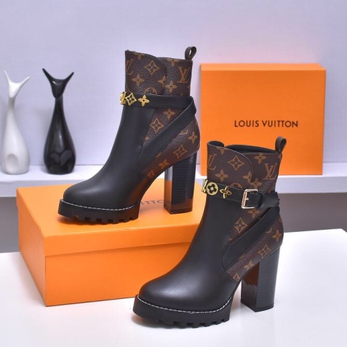 Wholesale Louis Vuitton Boots For Women #1258707 $98.00 USD, Wholesale Quality Replica Louis Vuitton Boots