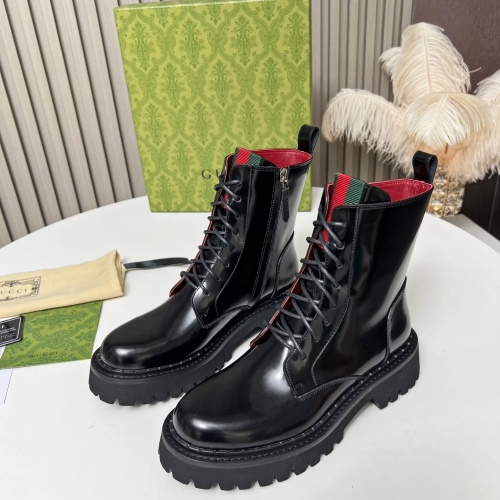 Wholesale Gucci Boots For Women #1258711 $115.00 USD, Wholesale Quality Replica Gucci Boots