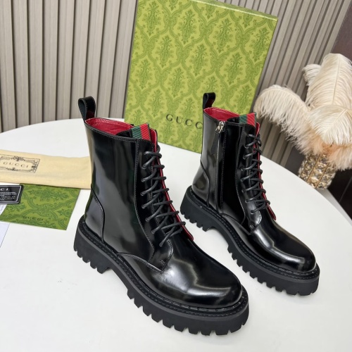 Replica Gucci Boots For Women #1258711 $115.00 USD for Wholesale