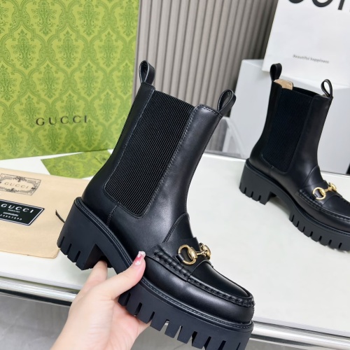 Replica Gucci Boots For Women #1258712 $118.00 USD for Wholesale