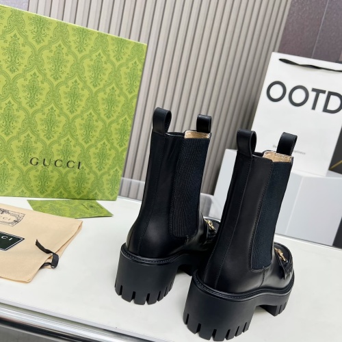 Replica Gucci Boots For Women #1258712 $118.00 USD for Wholesale