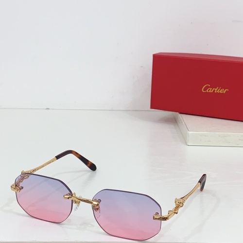 Wholesale Cartier AAA Quality Sunglassess #1258724 $60.00 USD, Wholesale Quality Replica Cartier AAA Quality Sunglassess