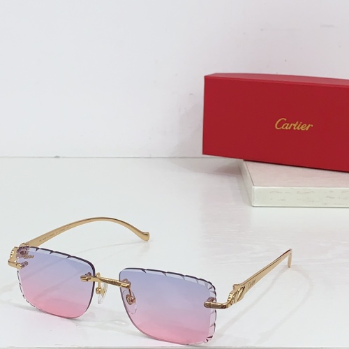 Wholesale Cartier AAA Quality Sunglassess #1258733 $60.00 USD, Wholesale Quality Replica Cartier AAA Quality Sunglassess