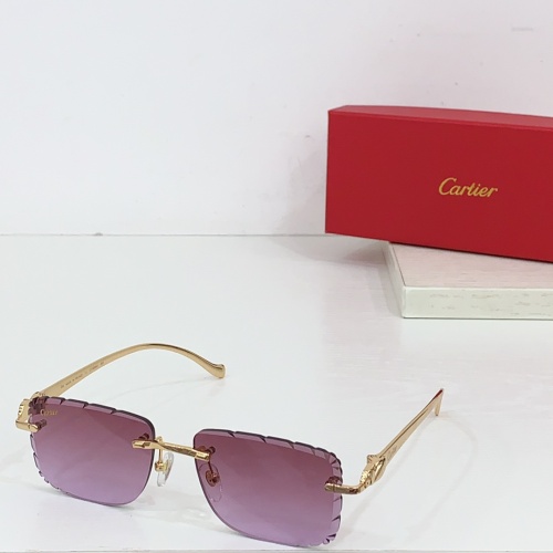 Wholesale Cartier AAA Quality Sunglassess #1258734 $60.00 USD, Wholesale Quality Replica Cartier AAA Quality Sunglassess