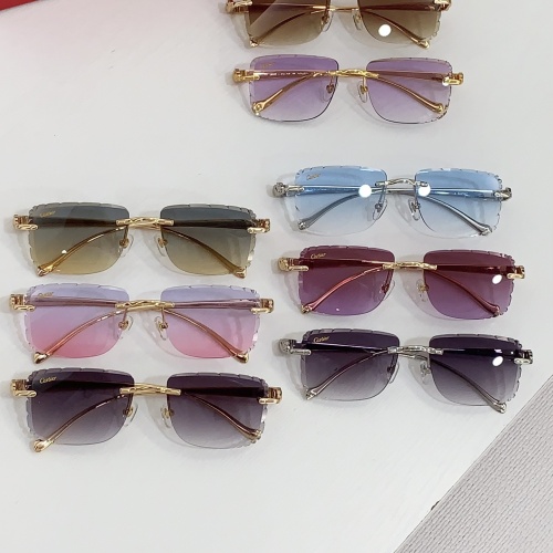 Replica Cartier AAA Quality Sunglassess #1258734 $60.00 USD for Wholesale