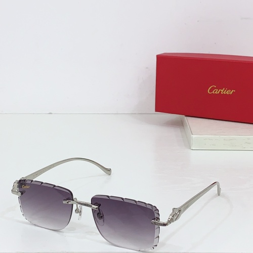 Wholesale Cartier AAA Quality Sunglassess #1258735 $60.00 USD, Wholesale Quality Replica Cartier AAA Quality Sunglassess