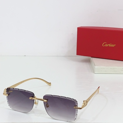 Wholesale Cartier AAA Quality Sunglassess #1258736 $60.00 USD, Wholesale Quality Replica Cartier AAA Quality Sunglassess