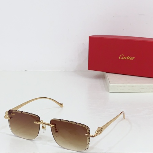 Wholesale Cartier AAA Quality Sunglassess #1258737 $60.00 USD, Wholesale Quality Replica Cartier AAA Quality Sunglassess