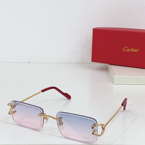 Wholesale Cartier AAA Quality Sunglassess #1258746 $68.00 USD, Wholesale Quality Replica Cartier AAA Quality Sunglassess