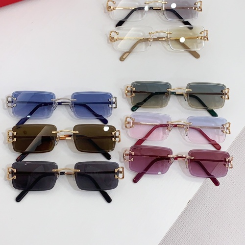 Replica Cartier AAA Quality Sunglassess #1258746 $68.00 USD for Wholesale