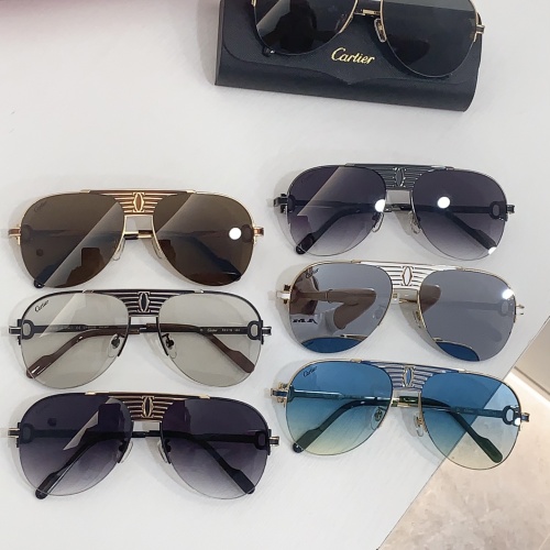 Replica Cartier AAA Quality Sunglassess #1258755 $52.00 USD for Wholesale