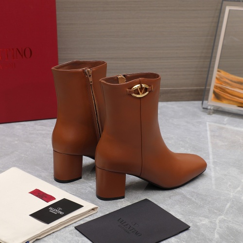 Replica Valentino Boots For Women #1258763 $130.00 USD for Wholesale