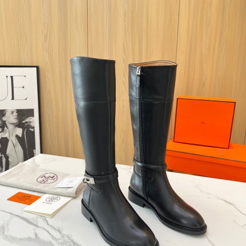 Replica Hermes Boots For Women #1258772 $158.00 USD for Wholesale