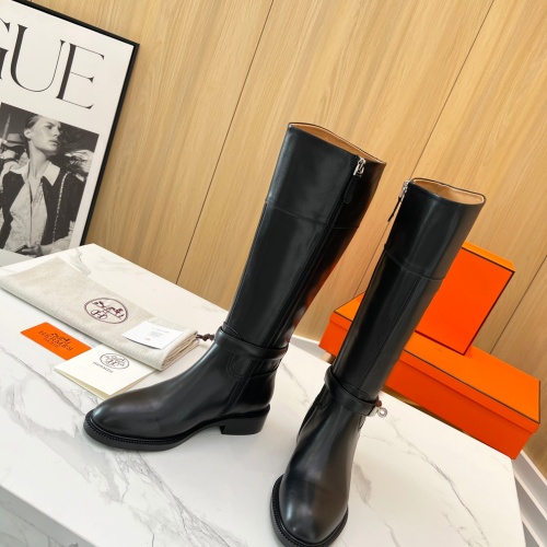 Replica Hermes Boots For Women #1258772 $158.00 USD for Wholesale