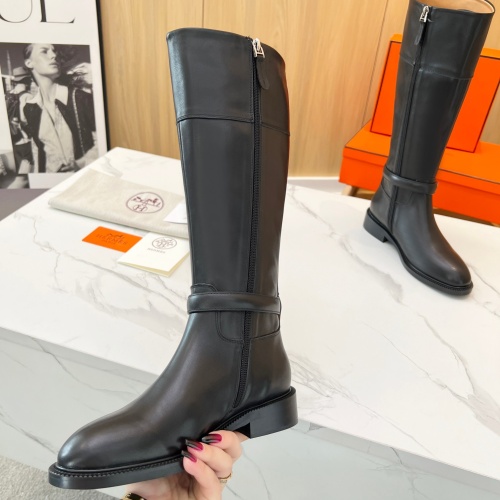 Replica Hermes Boots For Women #1258772 $158.00 USD for Wholesale