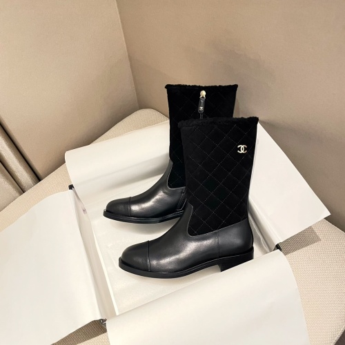 Wholesale Chanel Boots For Women #1258773 $150.00 USD, Wholesale Quality Replica Chanel Boots