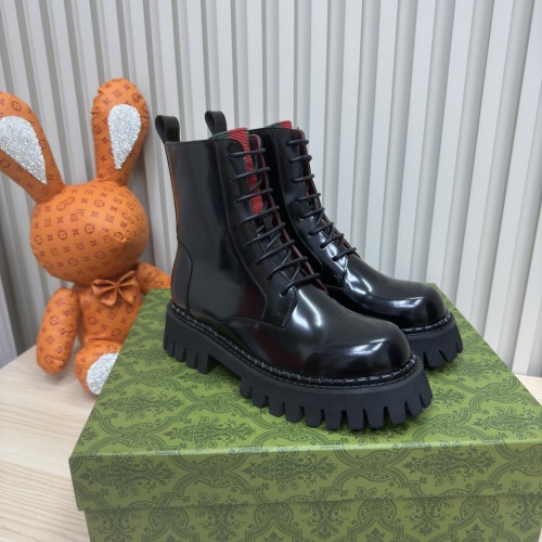 Wholesale Gucci Boots For Women #1258802 $118.00 USD, Wholesale Quality Replica Gucci Boots