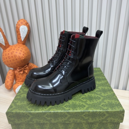 Replica Gucci Boots For Women #1258802 $118.00 USD for Wholesale