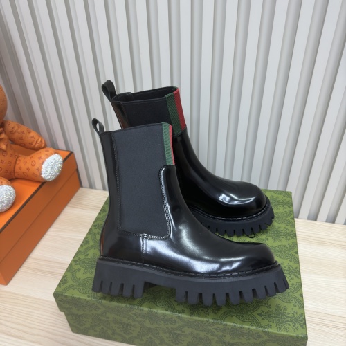 Replica Gucci Boots For Women #1258803 $122.00 USD for Wholesale