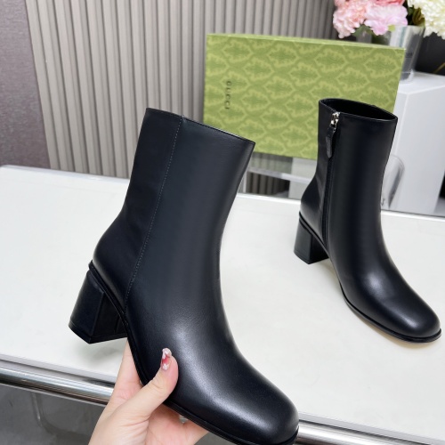 Replica Gucci Boots For Women #1258805 $122.00 USD for Wholesale