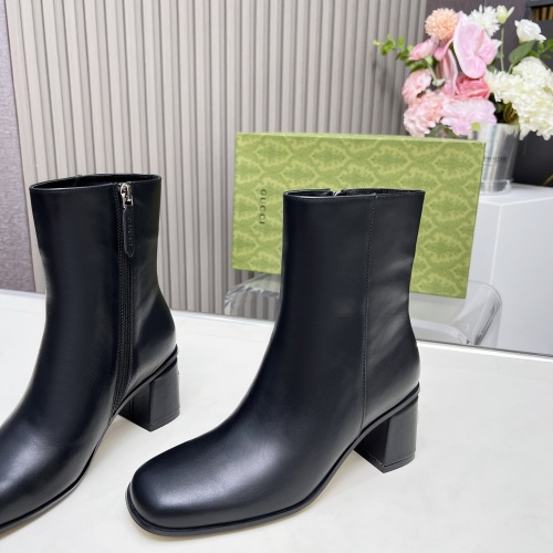 Replica Gucci Boots For Women #1258805 $122.00 USD for Wholesale