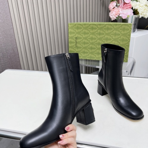 Replica Gucci Boots For Women #1258805 $122.00 USD for Wholesale