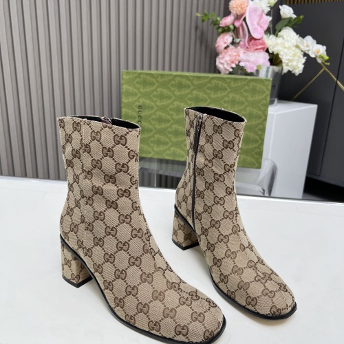 Wholesale Gucci Boots For Women #1258806 $122.00 USD, Wholesale Quality Replica Gucci Boots