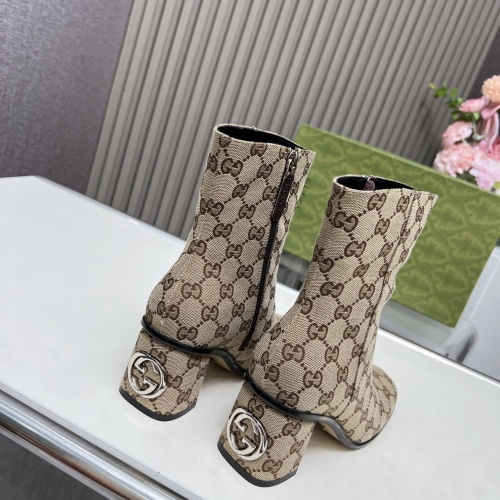 Replica Gucci Boots For Women #1258806 $122.00 USD for Wholesale