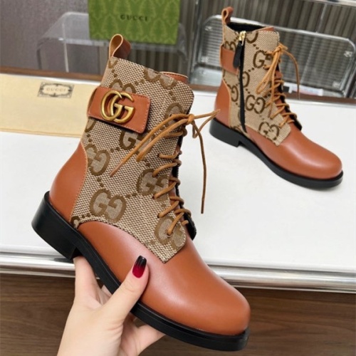 Wholesale Gucci Boots For Women #1258809 $102.00 USD, Wholesale Quality Replica Gucci Boots