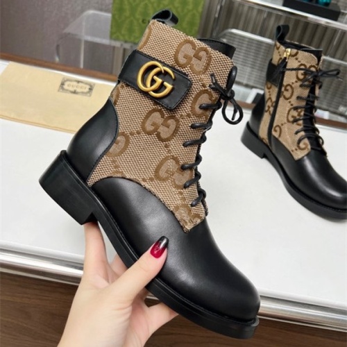 Wholesale Gucci Boots For Women #1258810 $102.00 USD, Wholesale Quality Replica Gucci Boots