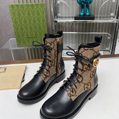 Replica Gucci Boots For Women #1258810 $102.00 USD for Wholesale