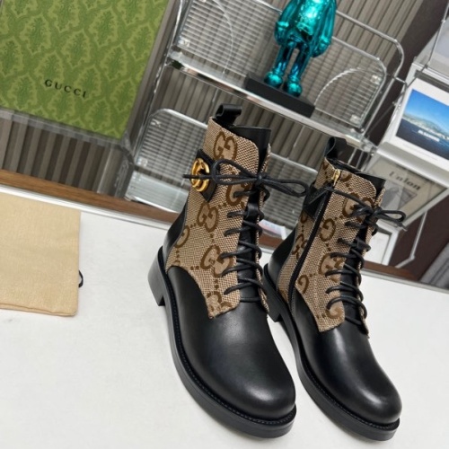 Replica Gucci Boots For Women #1258810 $102.00 USD for Wholesale